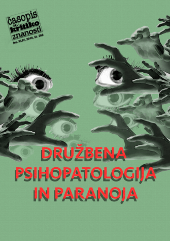 Številka 266 - Družbena psihopatologija in paranoja