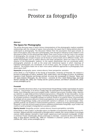 Prostor za fotografijo